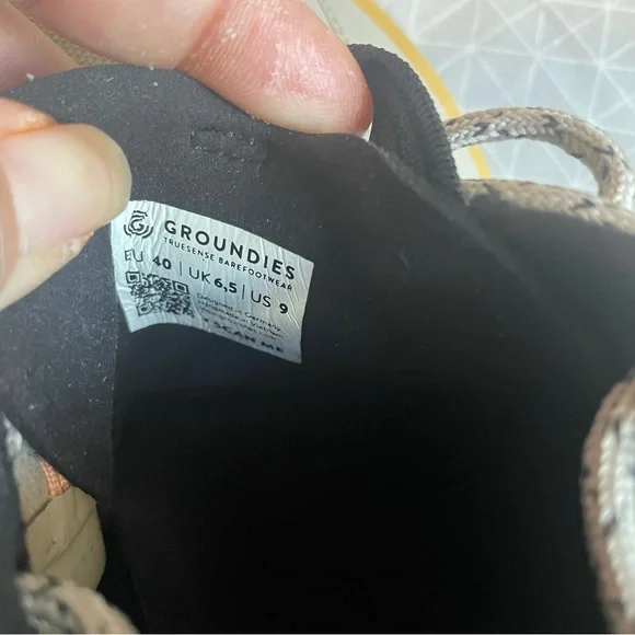 Groundies All Terrain Low Barefoot Sneakers in Taupe 9 - Picture 7 of 7